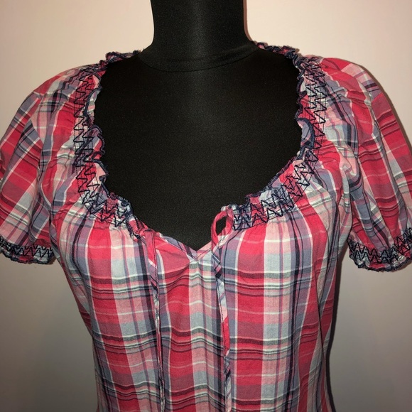 Esprit small plaid pattern dress - Picture 3 of 6